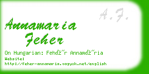 annamaria feher business card